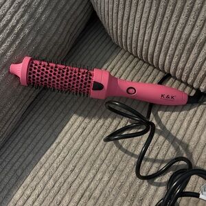 K&K Thermal Brush, 1.5 Inch Ionic Heated Round Brush Pink